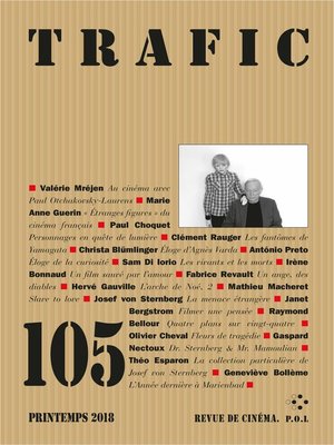 cover image of Trafic N° 105 (Printemps 2018)